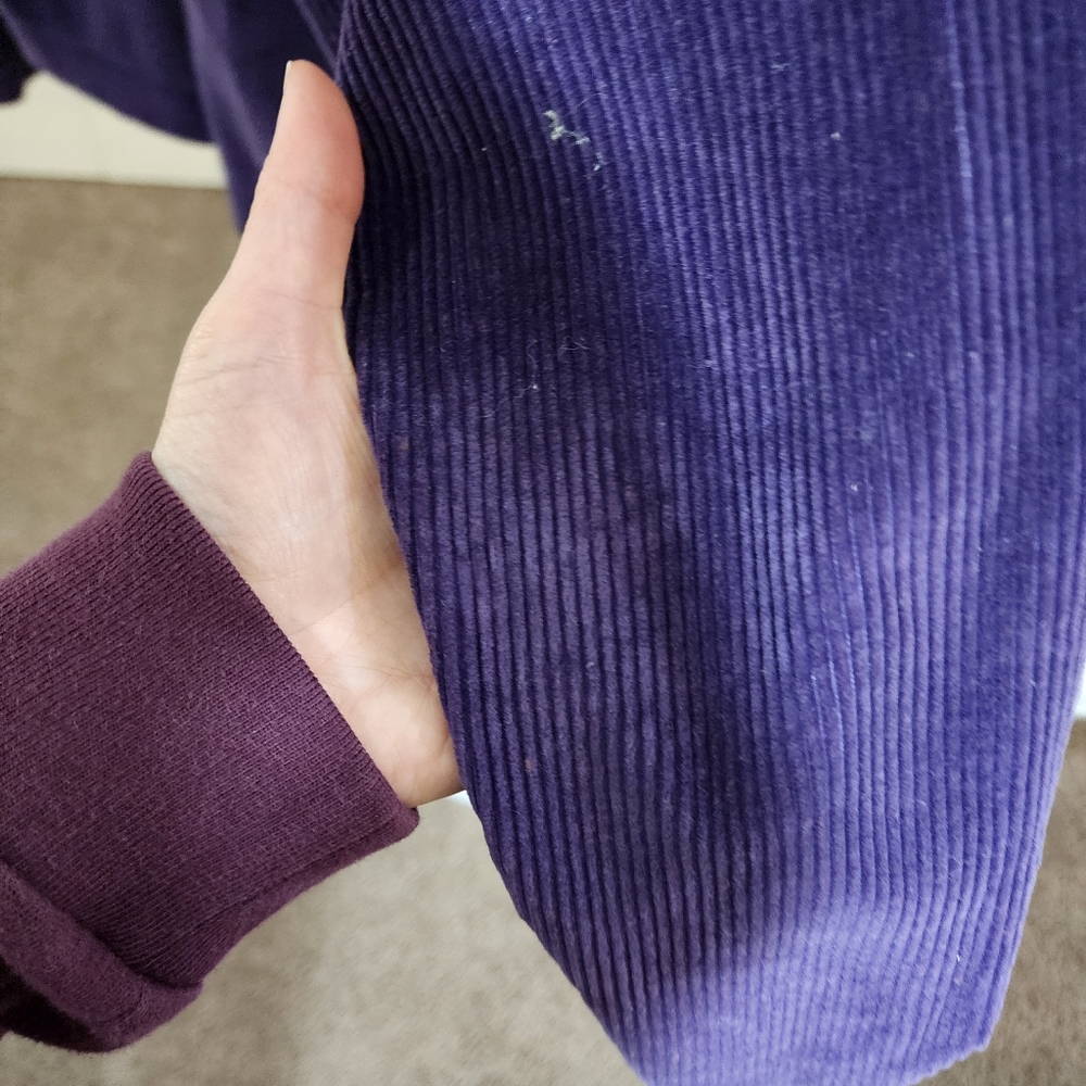 Cut Loose Purple Corduroy Cropped Jacket - Picture 4 of 6